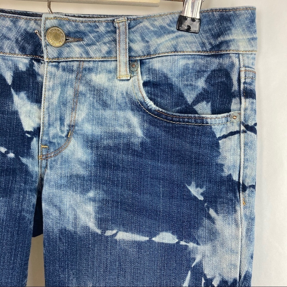 Custom Bleached American Eagle Straight Jeans 6 - image 4
